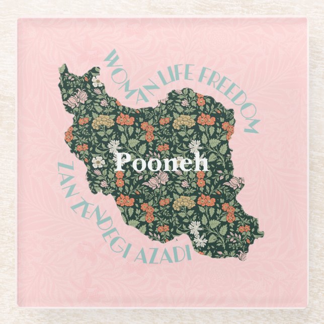 Custom Christmas Bulk Geschenke für Frauen Feminis Glasuntersetzer (Vorderseite)