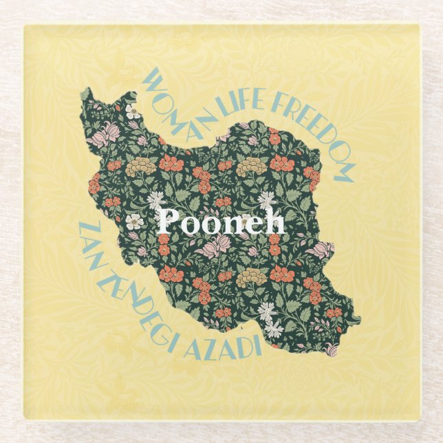 Custom Christmas Bulk Geschenke für Frauen Feminis Glasuntersetzer (Vorderseite)