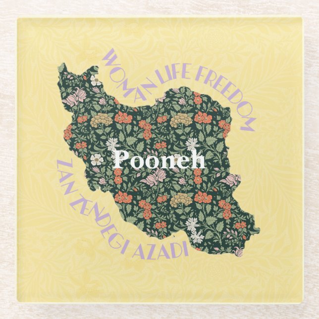 Custom Christmas Bulk Geschenke für Frauen Feminis Glasuntersetzer (Vorderseite)