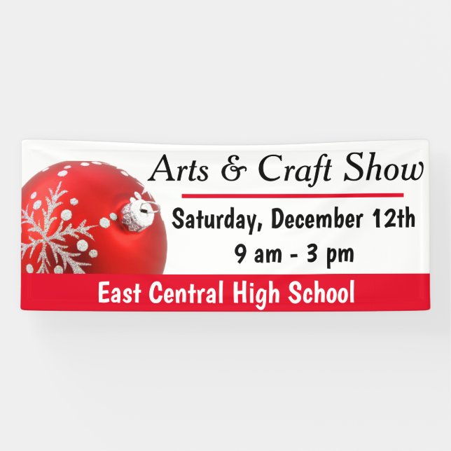 Custom Christmas Craft Show Banner (Horizontal)