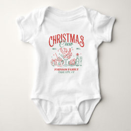 Custom Christmas Crew Matching Family Group Baby Strampler