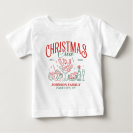 Custom Christmas Crew Matching Family Group Baby T-shirt