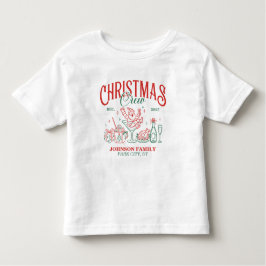 Custom Christmas Crew Matching Family Group Kleinkind T-shirt