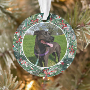 Custom Christmas Dog or Cat Keepsake Photo Ornament