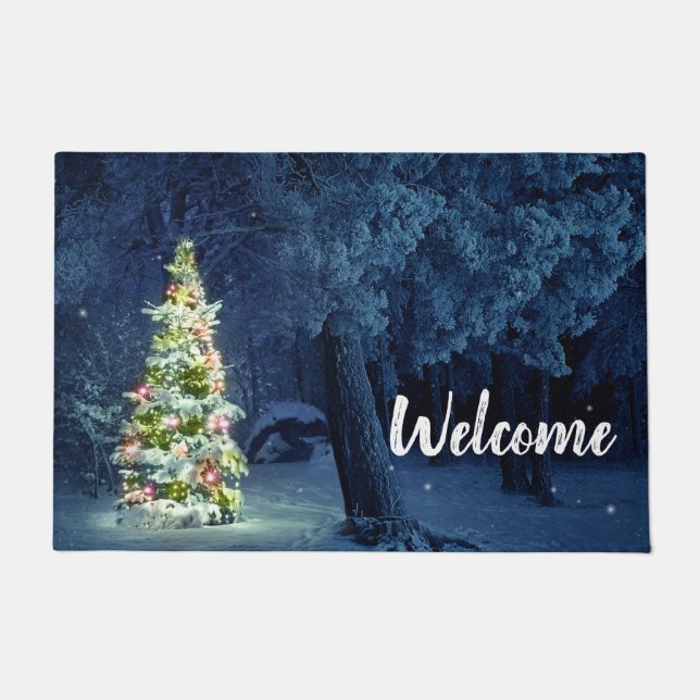 Custom Christmas Doormat Fußmatte (Vorderseite)