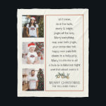 Custom Christmas Family Foto Collage Redewendungen Fleecedecke<br><div class="desc">Erstellen Sie eine individuelle Weihnachtskollektion,  begleitet von einem lustigen Mashup beliebter Redewendungen oder Phrasen,  und Ihrem Familiennamen am unteren Ende. Erleben Sie es an einem prominenten Ort,  an dem Ihre Familie und Urlauber es während der Festlichkeiten genießen können.</div>
