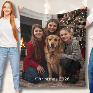 Custom Christmas Foto Fleece Blanket Wohngestaltun