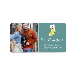 Custom Christmas Foto Labels   Urlaub Adressaufkleber
