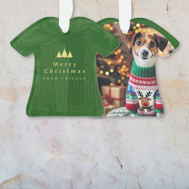 Custom Christmas Foto Ornament (Custom Christmas Photo Ornament (front and back))