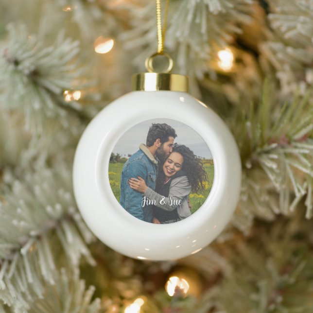 Custom Christmas Foto Ornament (Baum)