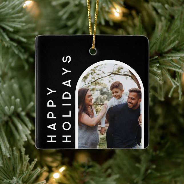 Custom Christmas Geschenk | FOTO Keramikornament (Baum)