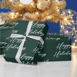 Custom Christmas Happy Holiday Geschenkpapier