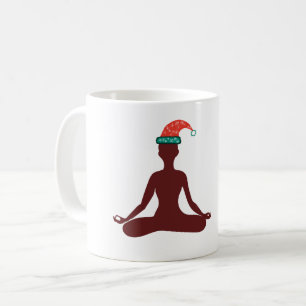 Custom Christmas & Happy New Year Yoga Kaffeetasse