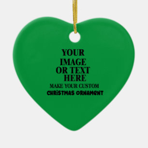 Custom Christmas Heart Personalisiert Keramik Ornament