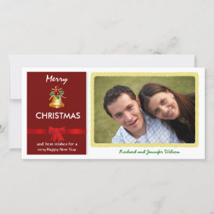 Custom Christmas Holiday Foto Cards Feiertagskarte