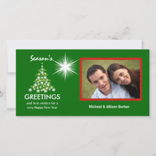Custom Christmas Holiday Foto Cards Feiertagskarte