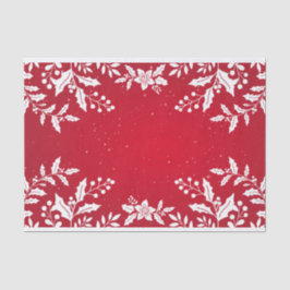 CUSTOM CHRISTMAS HOLLY TISSUPAPIER SEIDENPAPIER