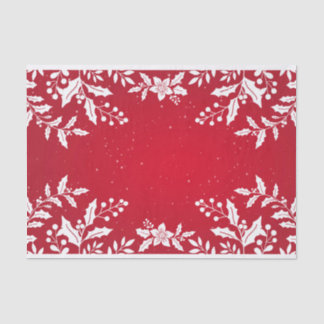 CUSTOM CHRISTMAS HOLLY TISSUPAPIER SEIDENPAPIER