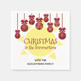 Custom CHRISTMAS IN THE SUMMERTIME Serviette