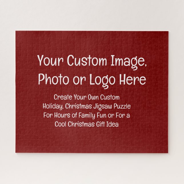 Custom Christmas Jigsaw Puzzle - Familienspende (Horizontal)
