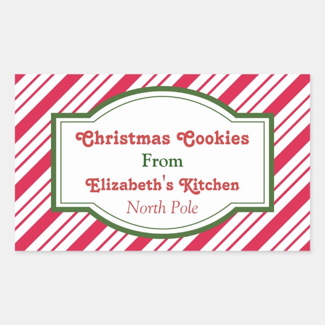 Custom Christmas Kitchen Stickers (Vorderseite)