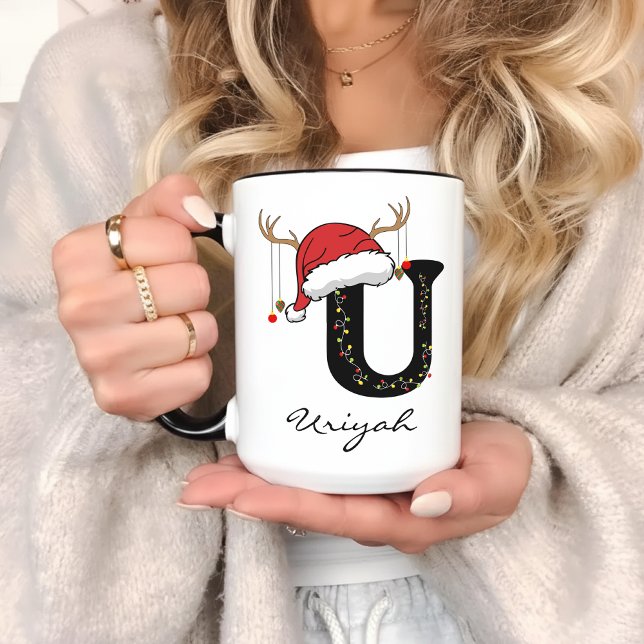 Custom Christmas Mug for Mom, Grandma, or Friends Tasse (monogram coffee mug, holiday monogram mug, personalized family mug, custom Christmas gift for women,)