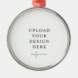 Custom Christmas Ornament, Upload your Photo Ornament Aus Metall
