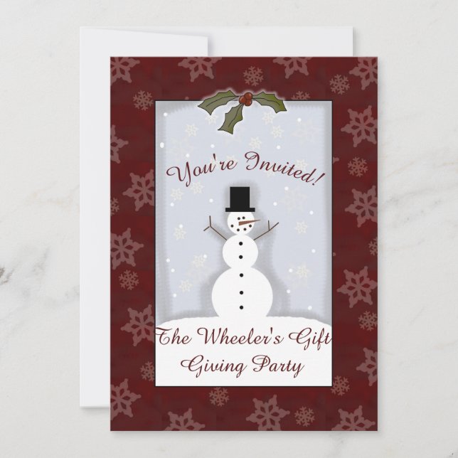 Custom Christmas Party Einladung (Vorderseite)