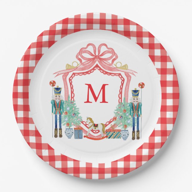 Custom Christmas Party Plates Pappteller (Vorderseite)