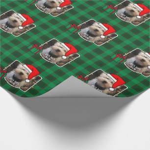 Custom Christmas Pet Foto Rahmen Rot & Grün Karie Geschenkpapier