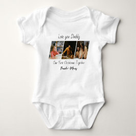 Custom Christmas Photo Baby Bodysuit  Baby Strampler