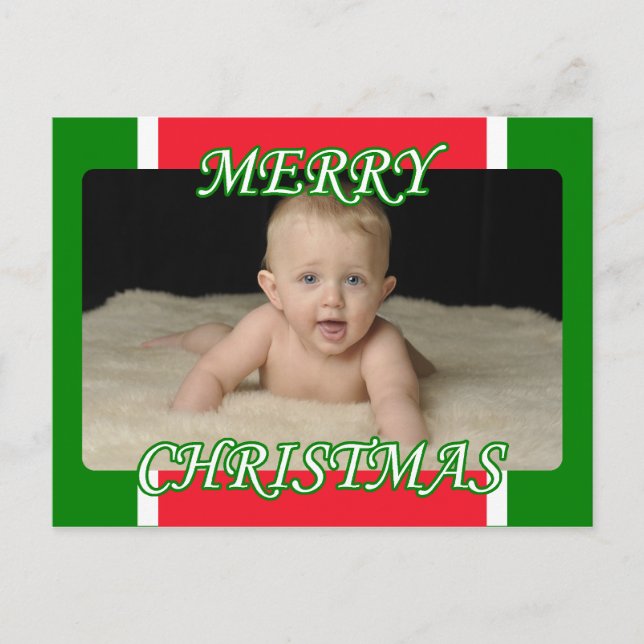 Custom Christmas Postcard Feiertagspostkarte (Vorderseite)