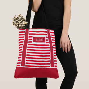 Custom Christmas Red and White Stripes Candy Cane