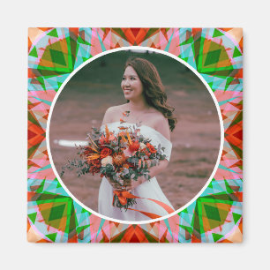 Custom Christmas Red Green Wedding Jubiläum Magnet