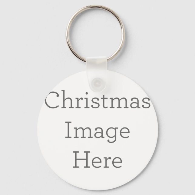 Kreisförmiger Schlüsselanhänger aus Metall, 5,08cm (Vorderseite)