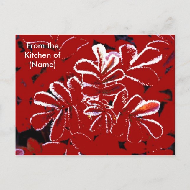 Custom Christmas Snow Reciards Feiertagspostkarte (Vorderseite)