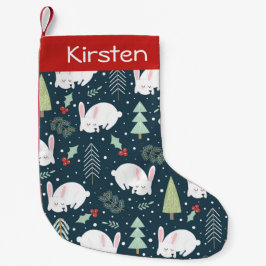Custom Christmas Strumpf - Christmas Bunnies Kleiner Weihnachtsstrumpf