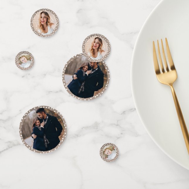 Custom Christmas Table Custom Foto Confetti Konfetti (Gruppe)