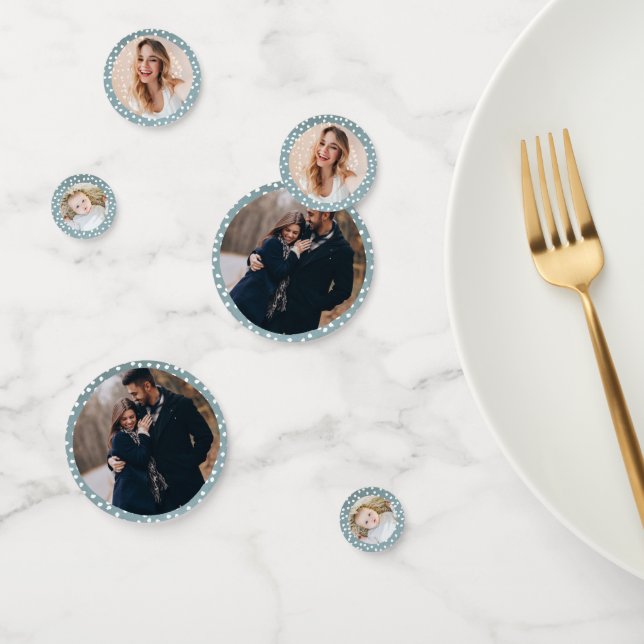 Custom Christmas Table Custom Foto Confetti Konfetti (Gruppe)