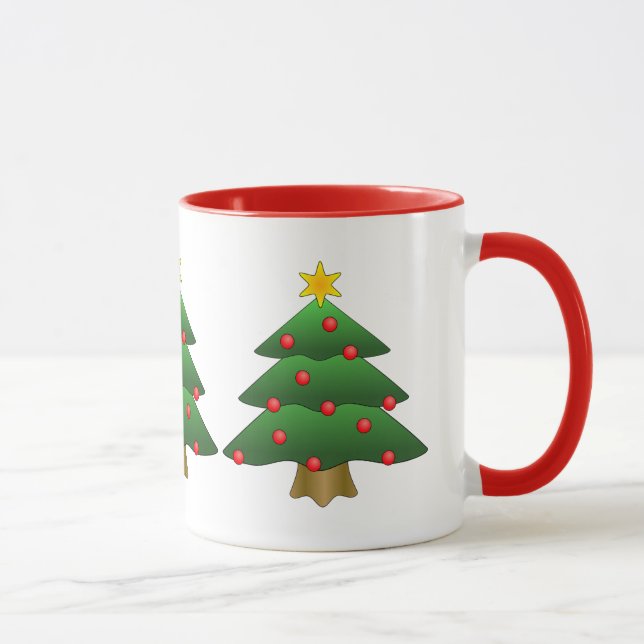 Custom Christmas Tree Tasse (Rechts)