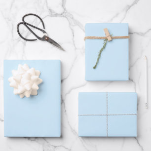 Custom Christmas Vintag Funny Santa Blue Geschenkpapier Set