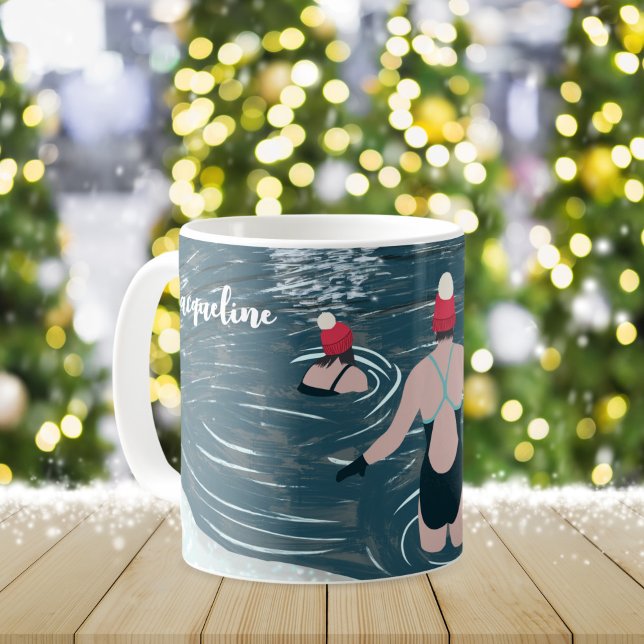Custom Christmas Wild Schwimmen für schwimmende Bu Kaffeetasse (Von Creator hochgeladen)
