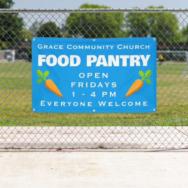 Custom Church Food Pantry Banner (Insitu)