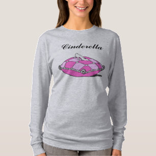 Custom Cinderella Slipper auf Pink Vintag Art T-Sh T-Shirt