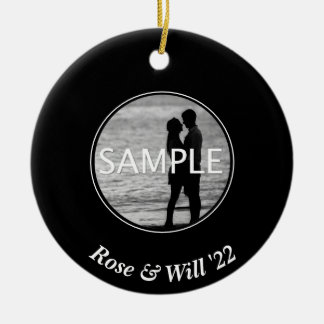 Custom Circle Foto Ornament