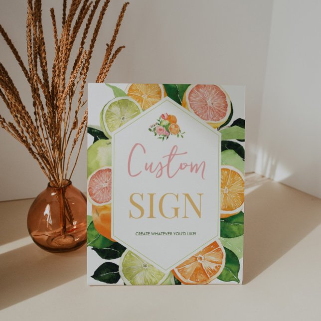 Custom Citrus Brautparty Poster (Von Creator hochgeladen)