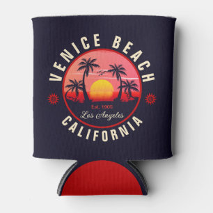 Custom City Beach Lage Retro Sunset Souvenir Dosenkühler