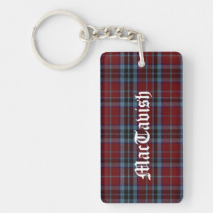 Custom Clan MacTavish Tartan Karierte Schlüsselket Schlüsselanhänger