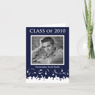 Custom Class of 2010 Abschluss Announcement Blue Einladung