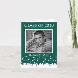 Custom Class of 2010 Abschluss Announcement Green Einladung